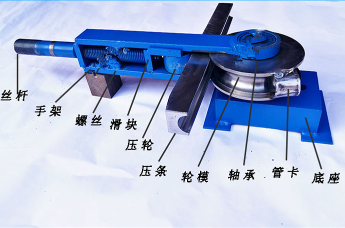 薄壁管手動彎管機(jī)的結(jié)構(gòu)圖